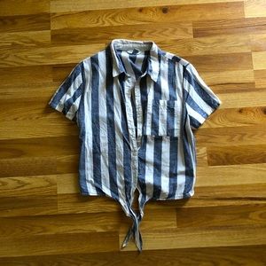90s style striped top